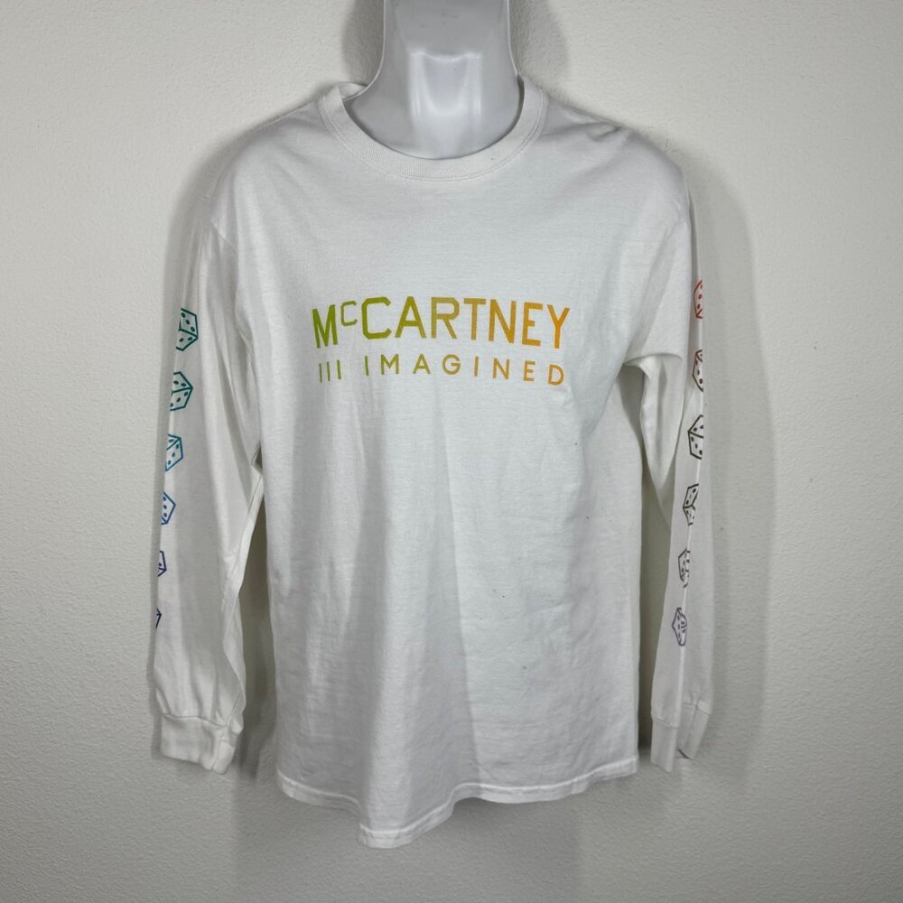 Paul McCartney III Imagined Graphic Long Sleeve White T Shirt M? Chest 38"